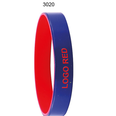 Kétszínű szilikon karkötő COLORE