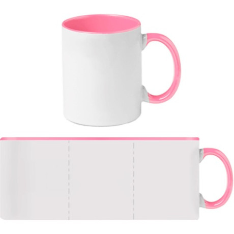 Hrnček s farebným vnútrom 330 ml