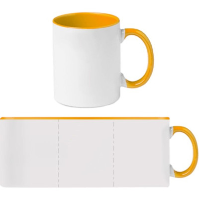 Hrnček s farebným vnútrom 330 ml