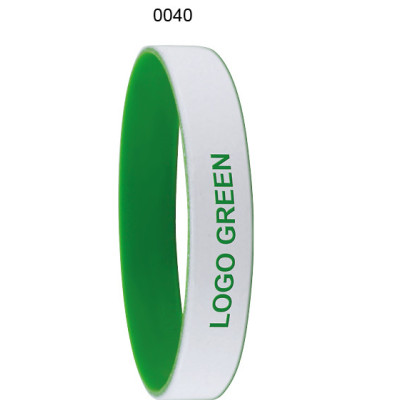 Kétszínű szilikon karkötő COLORE