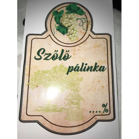 Pálinka cimke