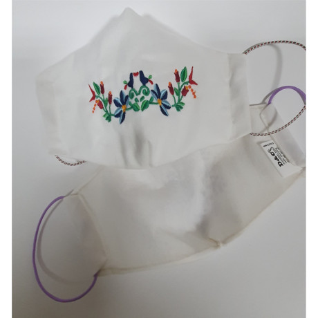 Szájvédő maszk  gépi hímzéssel