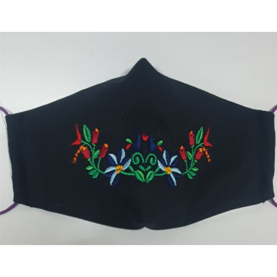Szájvédő maszk  gépi hímzéssel