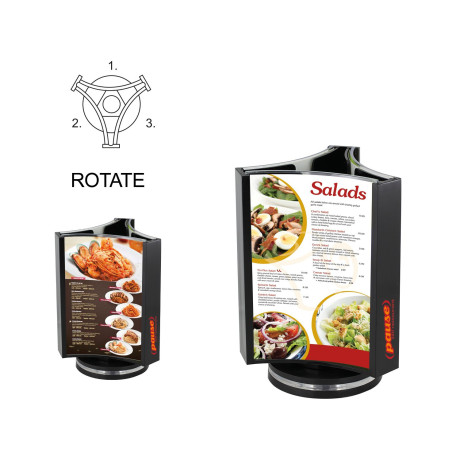 Műanyag forgatható állvány