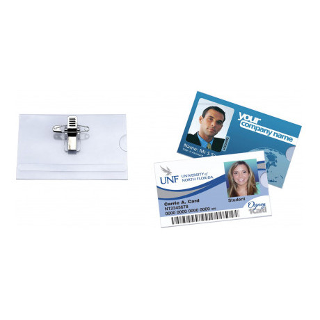 Műanyag névkártya tartó