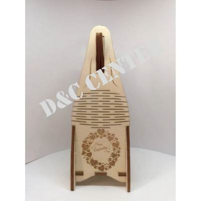 Darčeková krabička na šampanské Drevená