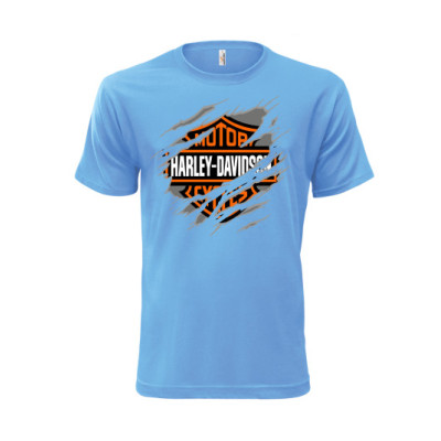 Trička s 3D tlačou Harley Davidson