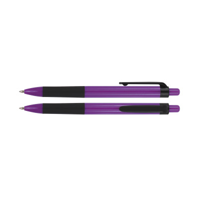 Plastové guľôčkové pero s gumovým úchopom