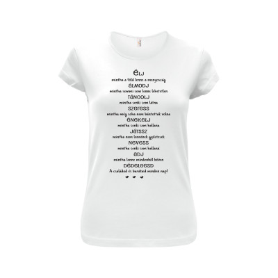 Nyomtatott női póló