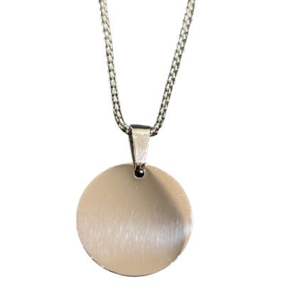 Prívesok s gravírovaním fotografie  Kruhový