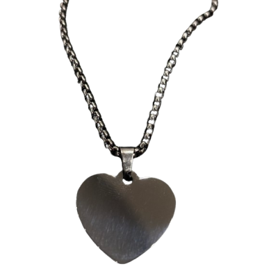 Medál fotógravírozással - szív