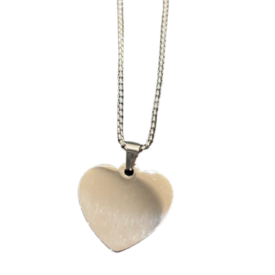 Medál fotógravírozással - szív