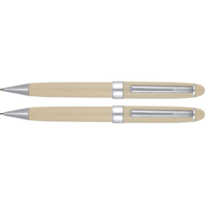 Drevené guľôčkové pero a mikroceruzka v drevenom boxe