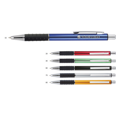 copy of Hliníkové guľôčkové pero s gumovým úchopom